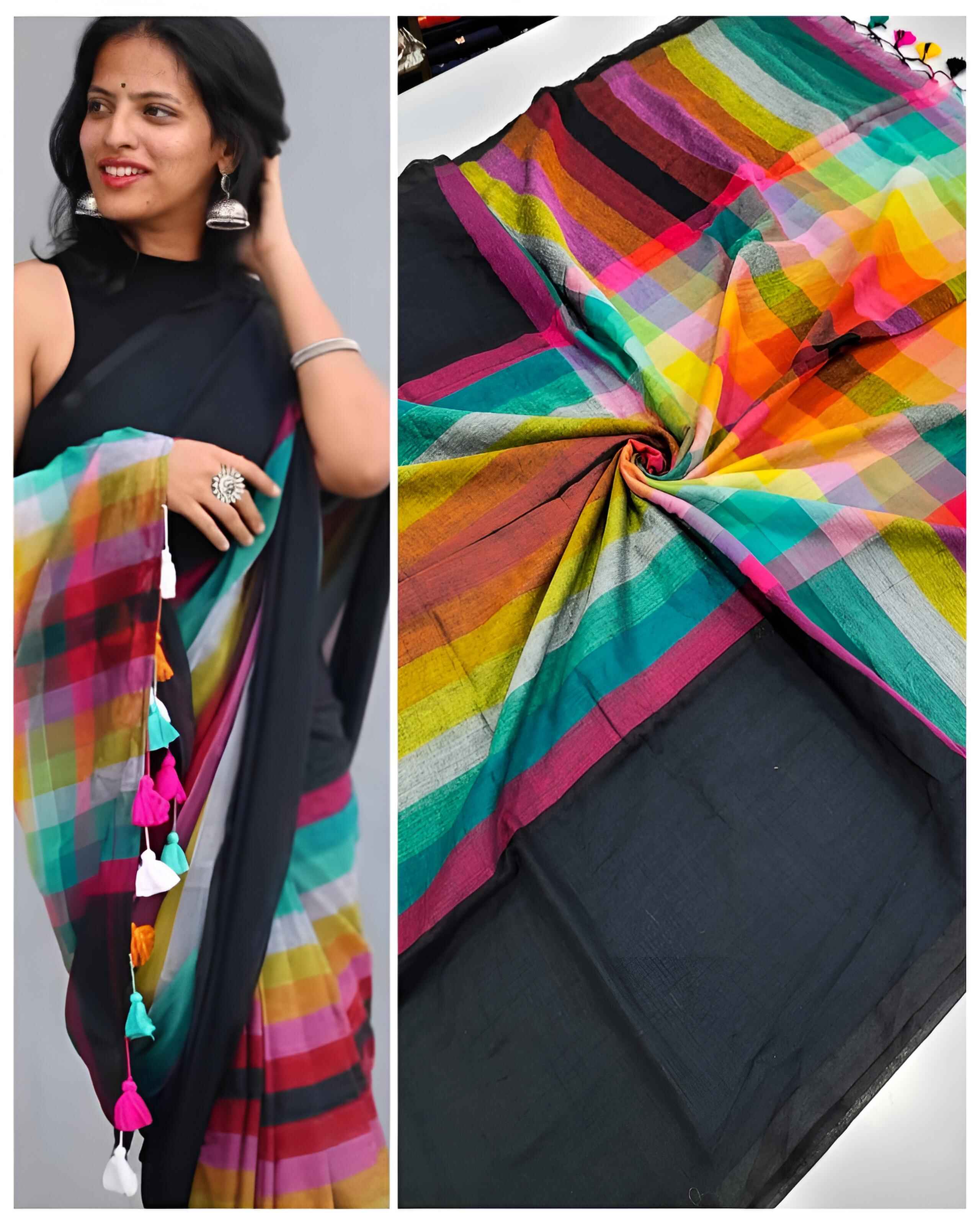 Rainbow saree